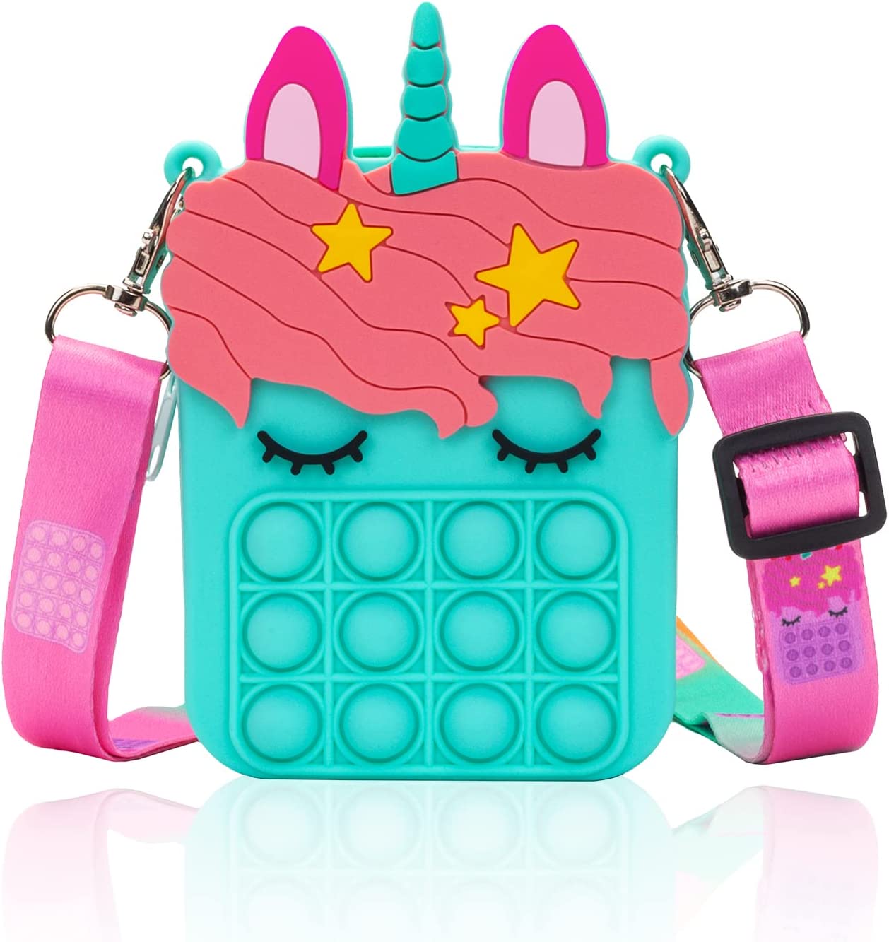Civan Small Pop Purse, Unicorn Pop Purse for Girls