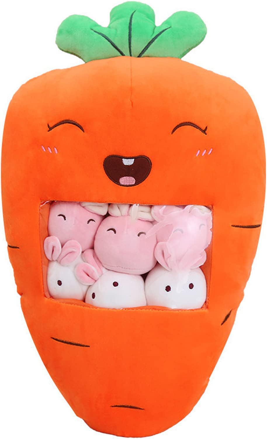 Plush Pillow Carrot Bunnies Animals Doll Toy Gifts