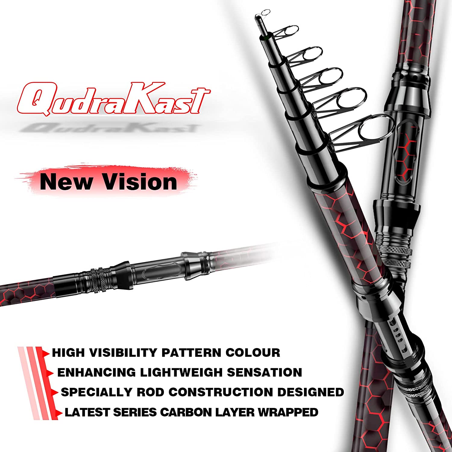 Quikraft Fishing Rod and Reel Combos, Unique Design