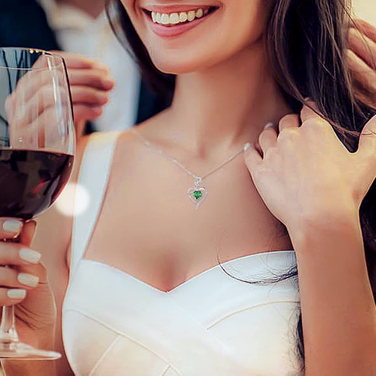 AGVANA Fine Jewelry Birthstone Necklace for Women
