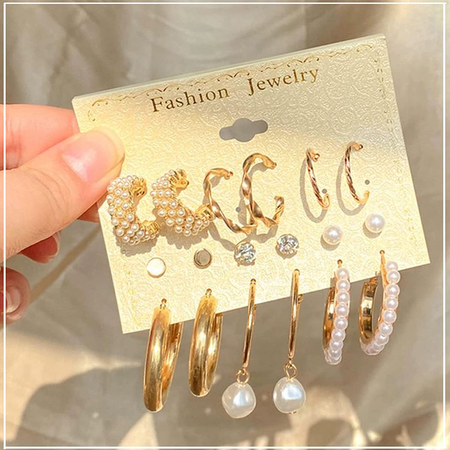 36 Pairs Gold Earrings Set for Women Girls
