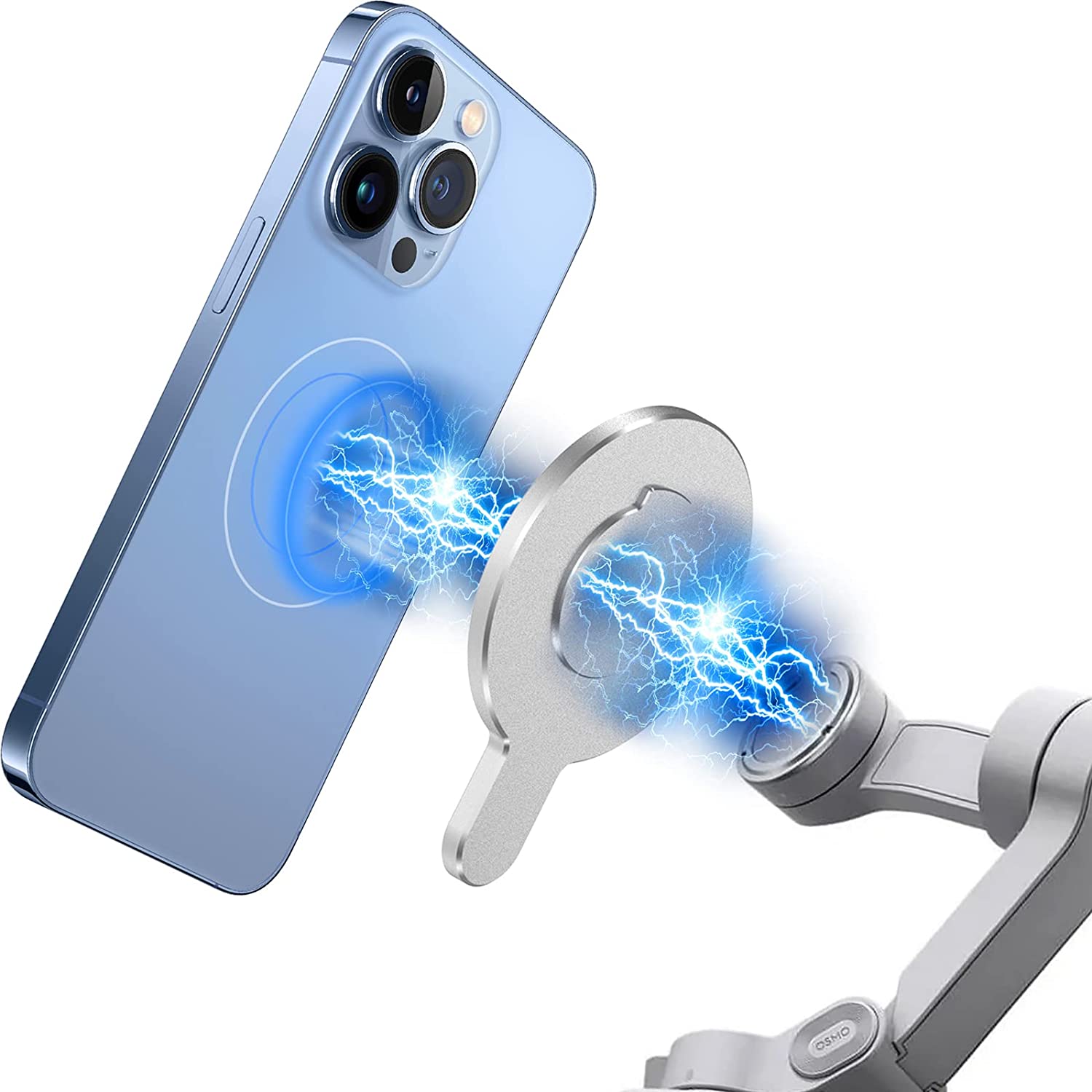 DJI Magnetic Ring Clamp Holder for Any Phone，for Magsafe DJI OM6 / OM5 / OM4 SE / OM4 Adapter，Compatible with DJI OM Accessories and DJI Osmo Gimbal Stabilizer
